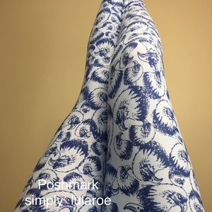 LuLaRoe OS Blue American Eagle Leggings